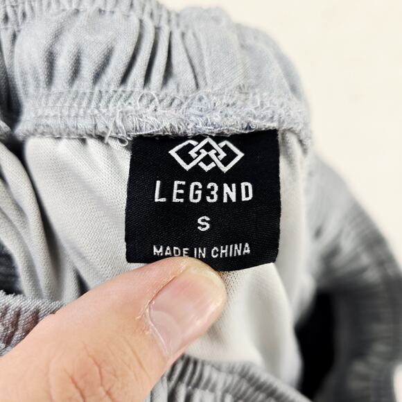 Legend Shorts Mens Large Gray Fitness Gym Running Casual Zipper Pocket - Picture 6 of 12